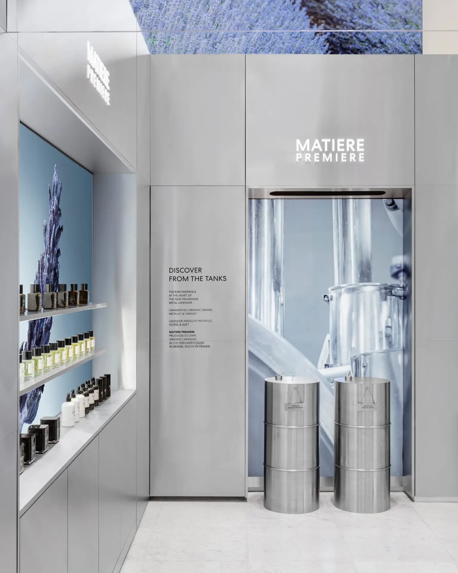 Signalétique murale Matiere Premiere The Factory, Exclusive to Selfridges, Metal Lavender